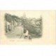 carte postale ancienne 80 MONTDIDIER. 1901 Faubourg Saint-Martin et Rue Becquerel