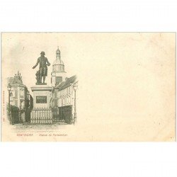 carte postale ancienne 80 MONTDIDIER. 1901 Statue de Parmentier