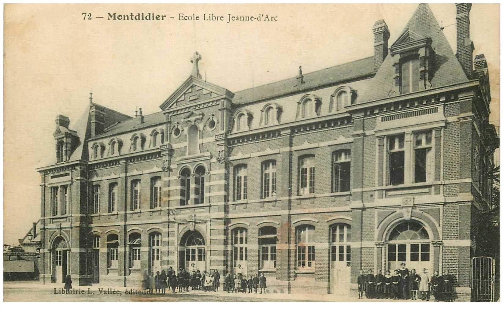 80 MONTDIDIER. Ecolières Ecole Libre Jeanne d'Arc