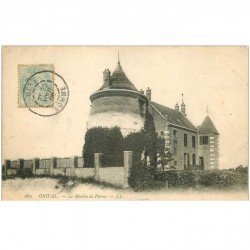 carte postale ancienne 80 ONIVAL SUR MER. Le Moulin de Pierre 1906