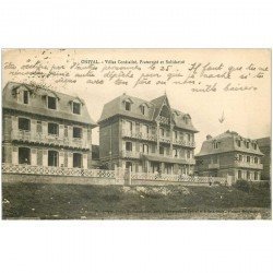 carte postale ancienne 80 ONIVAL. Villas Cordialité, Fraternité et Solidarité 1928