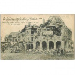 carte postale ancienne 80 PERONNE. L'Hôtel de Ville détruite Guerre 1914 1918