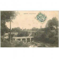carte postale ancienne 80 PERONNE. Porte Saint-Nicolas 1905