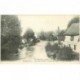 carte postale ancienne 80 PICQUIGNY. L'Ile de la Trève et la vieille Somme 1917