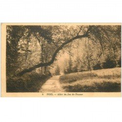 carte postale ancienne 80 POIX. Allée du Jeu de Paume 1936