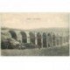 carte postale ancienne 80 POIX. Le Viaduc en travaux animation