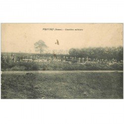 carte postale ancienne 80 PROYART. Cimetière Militaire