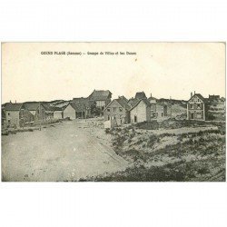 carte postale ancienne 80 QUEND PLAGE. Dunes et groupe de Villas