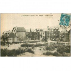 carte postale ancienne 80 QUEND PLAGE. Rue de Paris groupe de Villas 1927