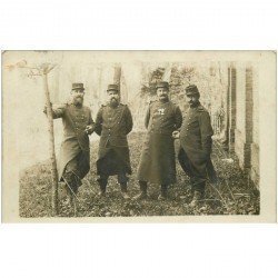 80 ROSIERES. Carte Photo d'un groupe de Poilus 1914
