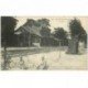 carte postale ancienne 80 ROSIERES. La Gare avec Militaires 1917