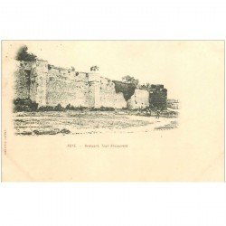 carte postale ancienne 80 ROYE. 1901 Rempart Tour Saint-Laurent