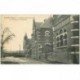 carte postale ancienne 80 ROYE. Ecole Communale de Garçons et Chapelle 1928