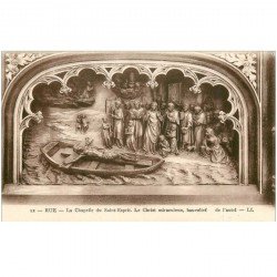 carte postale ancienne 80 RUE. Chapelle du Saint-Esprit. Autel le Christ miraculeux