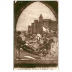 carte postale ancienne 80 RUE. Chapelle du Saint-Esprit. Autel le Christ miraculeux par Montécourt