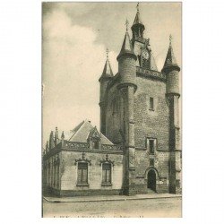 carte postale ancienne 80 RUE. Hôtel de Ville et Beffroi 1