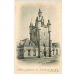 carte postale ancienne 80 RUE. Vers 1900 Hôtel de Ville et Beffroi