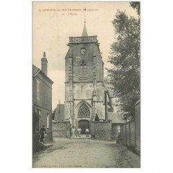 carte postale ancienne 80 SAINT-QUENTIN-LA-MOTTE-CROIX-AU-BAILLY. L'Eglise