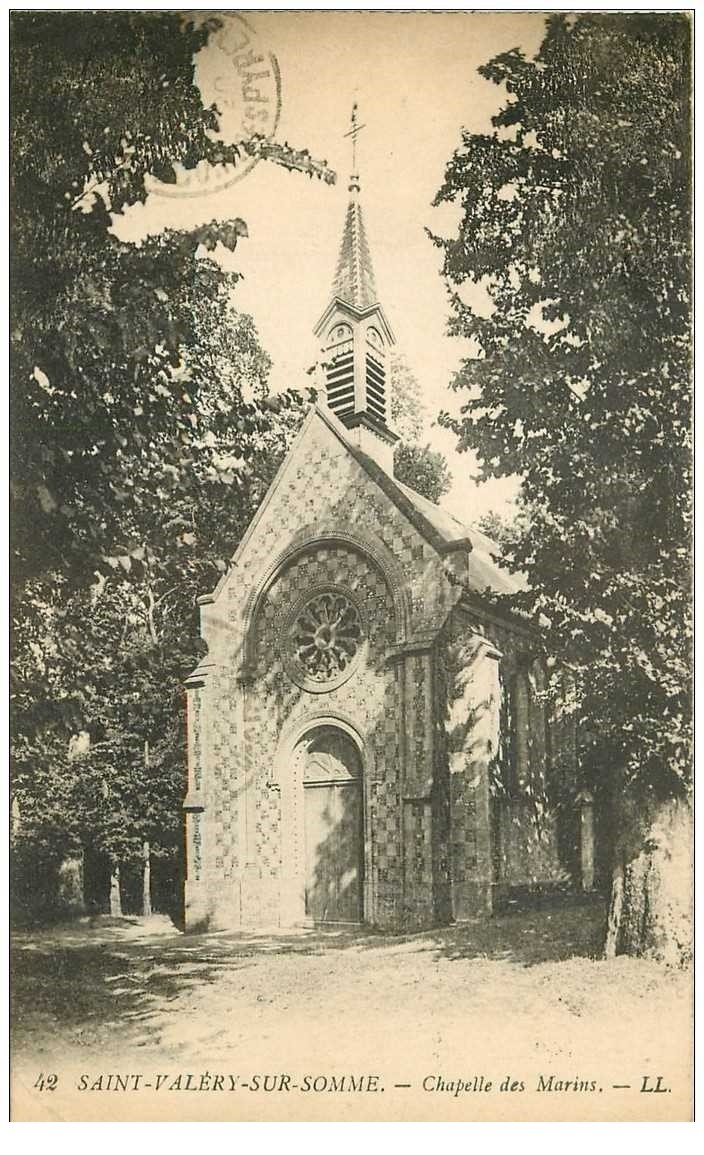 carte postale ancienne 80 SAINT-VALERY-SUR-SOMME. La Chapelle des Marins 1920
