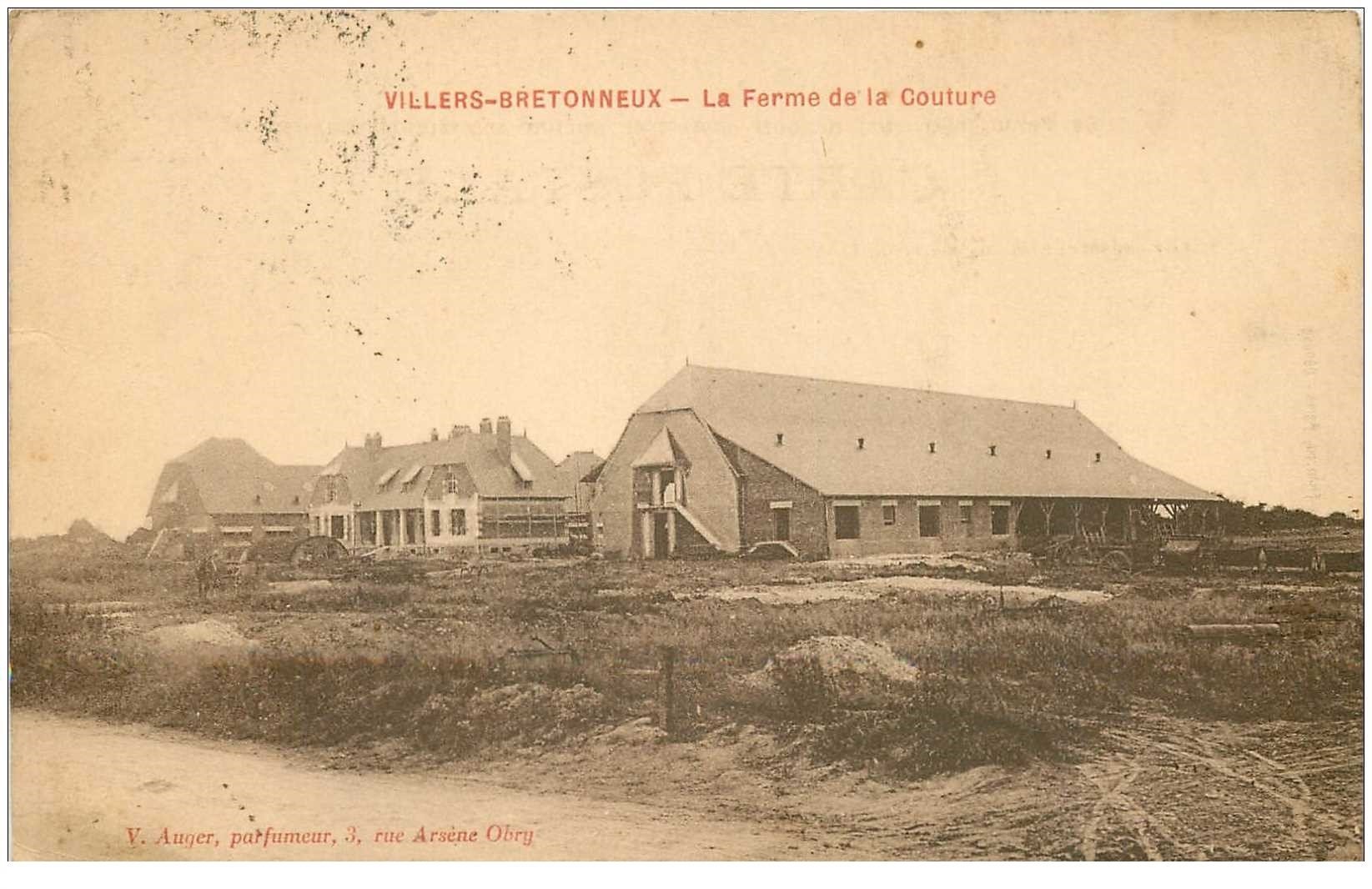 80 VILLERS-BRETONNEUX. La Ferme de la Couture 1924