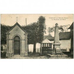 carte postale ancienne 80 YVRENCH. Le Monument aux Morts 1934