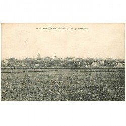 carte postale ancienne 84 AUBIGNAN. Vue du Village 1923