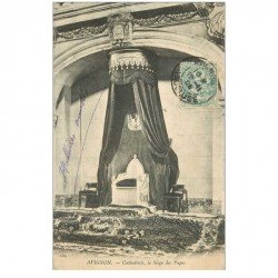 carte postale ancienne 84 AVIGNON. Cathédrale le Siège des Papes 1903