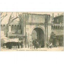 84 AVIGNON. Fiacre Porte de l'Oulle 1906