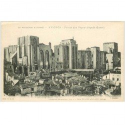 carte postale ancienne 84 AVIGNON. Le Palais des Papes façade Ouest