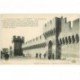 carte postale ancienne 84 AVIGNON. Le Palais des Papes Remparts animation