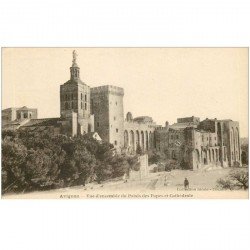 carte postale ancienne 84 AVIGNON. Palais des Papes et Cathédrale. Cpa neuve