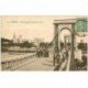 carte postale ancienne 84 AVIGNON. Pont suspendu 1924