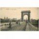 carte postale ancienne 84 AVIGNON. Pont suspendu animation