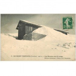 carte postale ancienne 84 LE MONT VENTOUX. Les Ecuries sous la Neige 1911