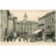 carte postale ancienne 84 ORANGE. Place Hôtel de Ville 1921 Café du Commerce et des Deux mondes