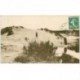 carte postale ancienne 85 AIGUILLON SUR MER. Les Dunes de la Faute 1923 Personnages et Chiens