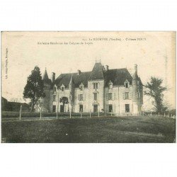 carte postale ancienne 85 LA REORTHE. Château Roux 1924 Résidence des Evêques de Luçon