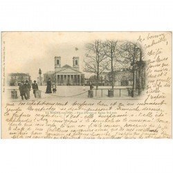 carte postale ancienne 85 LA ROCHE SUR YON. Eglise Saint Louis Place d'Armes 1902