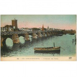 carte postale ancienne 85 LES SABLES D'OLONNE. Estacade des Sables 1924