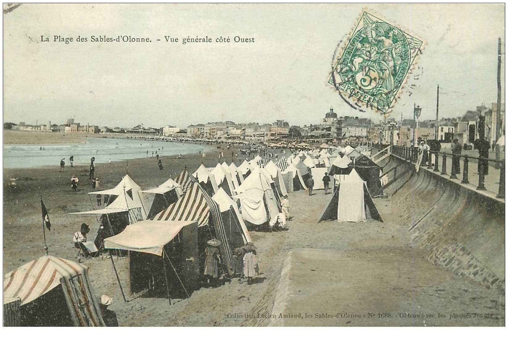 Carte Postale Ancienne – Les Sables D'Olonne – La Piscine (format CPA)