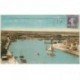 carte postale ancienne 85 LES SABLES D'OLONNE. Le Port vue de la Chaume 1928