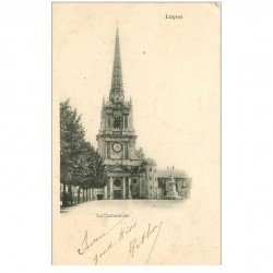 carte postale ancienne 85 LUCON. La Cathédrale 1902