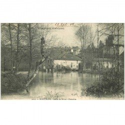 carte postale ancienne 85 MORTAGNE. Bords de Sèvres Romaine 1908