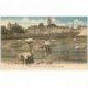 carte postale ancienne 85 NOIRMOUTIER. Les Marais Salants. Paludiers sel et Mulons