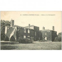 carte postale ancienne 85 SAINT DENIS LA CHEVASSE. Château de la Marchegaisière 1925