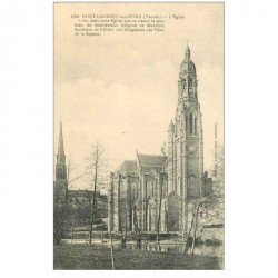 carte postale ancienne 85 SAINT LAURENT SUR SEVRE. Eglise