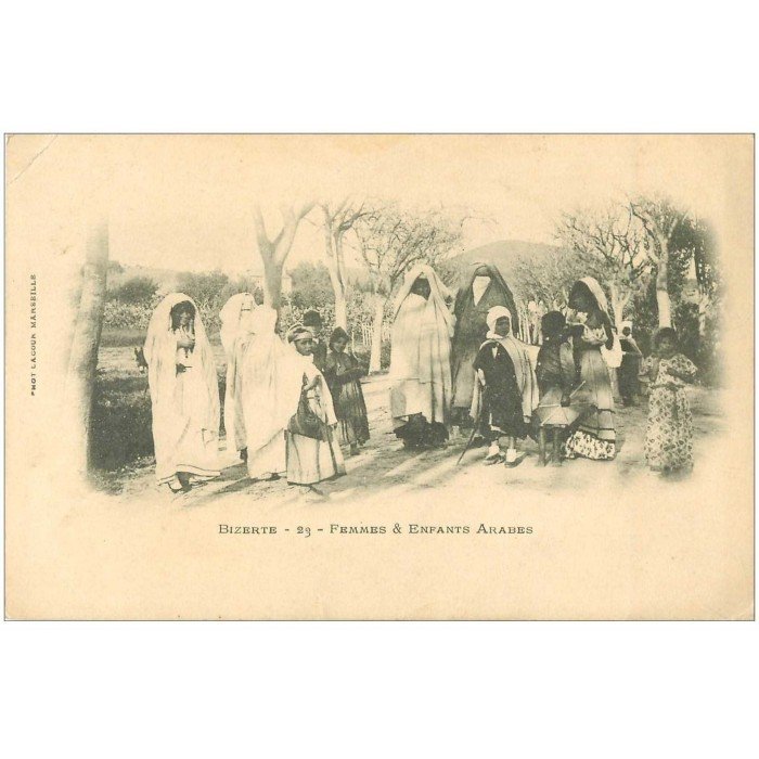 Tirage Photo Vintage Citrate - Scène De Fête En Algérie (circa 1900) - Format 9x12 Cm
