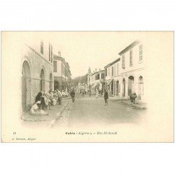 carte postale ancienne Algérie. COLEA. Rue El Souck vers 1900