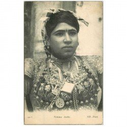 carte postale ancienne ALGERIE. Jolie Femme Arabe