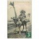 carte postale ancienne Algérie. Méhariste dans les Oasis du Sud Algérien vers 1910